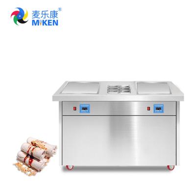 China MK-PF2S 6C Homemade Ice Cream Rolls Maker/Ice Cream Cold Plate/ Round Pan IceCream Roll Freeze Cold Plate Factory for sale