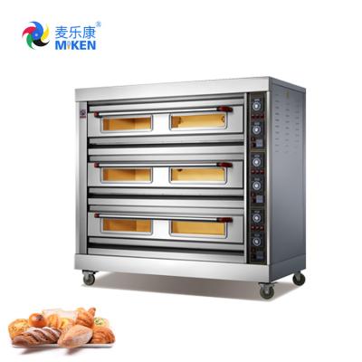 China MIKEN MK-3-9D Pizza Baking Oven Commercial, Household Convection Toaster 1220*840*1550mm for sale