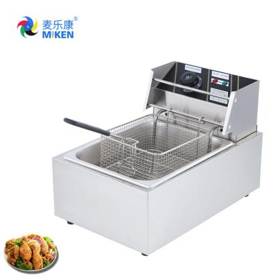 China MK-81 Hot Sale Commercial Electric Fryer High Quality Electric Stainless Steel Deep Fryer Machine With Potato Chips For Sale for sale