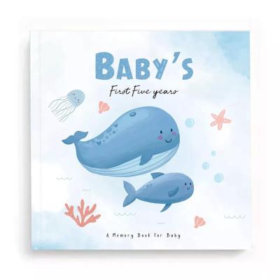 China Wholesale Custom Cute Baby Gift Keepsake Daily Birth Diary Baby Album Memory Disc Baby Diary Sticker Sticker Album for sale