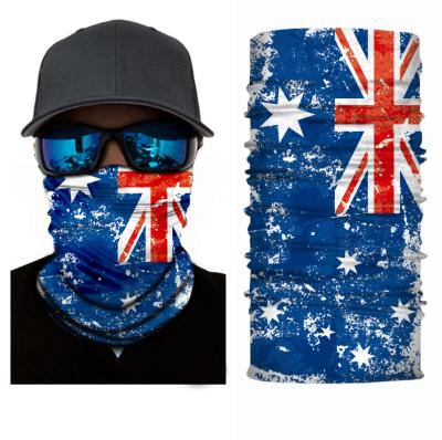 China Multifunctional Magic National Flag 3D Scarf Outdoor Windproof Recycling Neck Warmer Headband Sports Head Scarves Motorcycle Bandanas Bandanas for sale