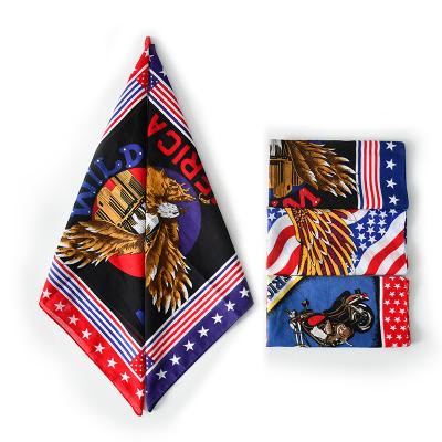 China High Quality Multifunctional Personality Limited Custom Design Print Cotton Square Bandana Scarf Men Bandanas for sale