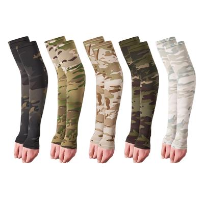 China Fashion Summer Camouflage Tactical Sports Arm Sleeve Basketball Fishing Arm Warmer Sun Protection Cuff Cycling Running Cover for sale