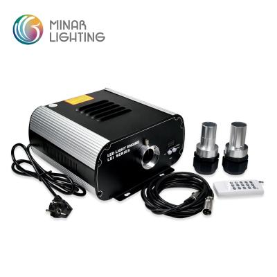 China Aluminum Fiber Optic LED Light Engine 80W 6 Color Wheel And Twinkle Wheel With DMX512 for sale