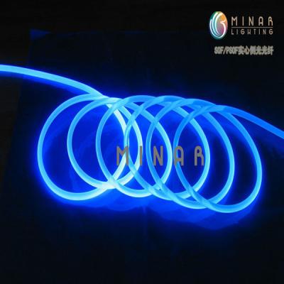 China Swimming Pool Aluminum Color Changing Side Glow Fiber Optic Rope Light for sale