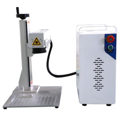 China Mini Laser Marking 110*110mm Model Fiber Laser Marking Machine With Laptop With 2 Years Warranty For Marking Metals for sale