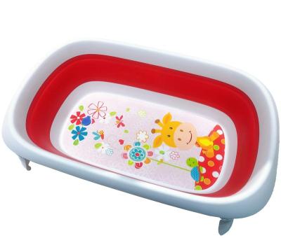 China Sustainable Bathtubs And Collapsible Plastic Showers Tub Foldable Baby Bathing Tub for sale