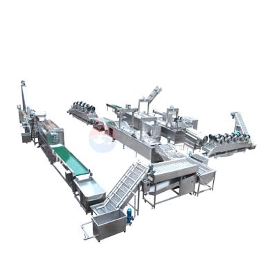 China High Efficiency Easy Operate Big Production 150kg/h Automatic Potato Chips Production Line Fresh Frozen Potato Chips for sale