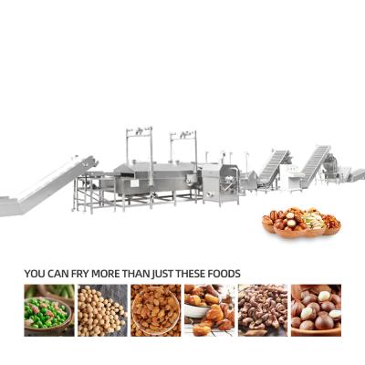 China Factory New 2021 Snack Frying Machine High Efficiency Multifunctional Nut Snacks Production Line for sale