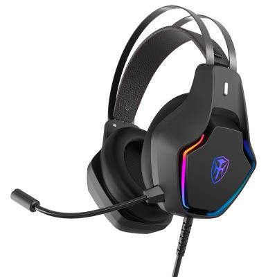 China Excellent Sound OEM PS4 Custom Isolation Pubg Wired PC RGB LED Stereo Earphone Gaming Headset With MIC LED for sale