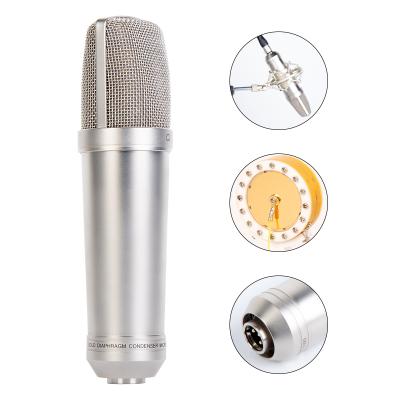 China Cardioid Microphone with Large 34mm OEM Desktop Diaphragm Kit Studio Recording Professional Condenser Microphone for Broadcasting for sale