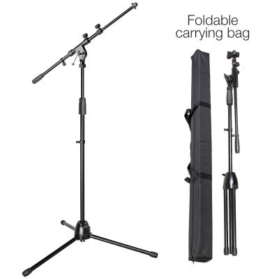 China Professional Adjustable Bassoon Making Boom Floor Mic Tripod Stand For Microphone for sale