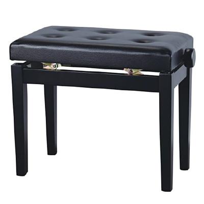 China Musicial Instrument OEM Solid Wood Piano High Quality Black Leather Wooden Adjustable Bench For Children for sale