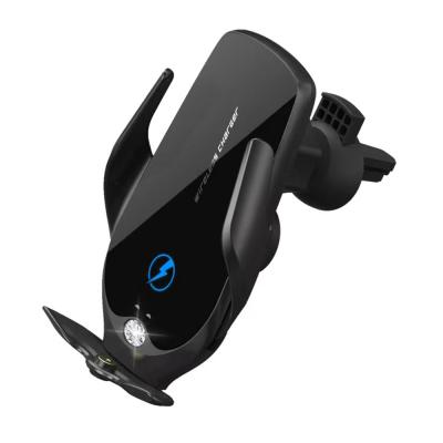 China Electric Car Automobile Fast Charging 3 Magnetic Head Phone Infrared Holder Switch Induction Car Fast Charging Wireless Charger for sale