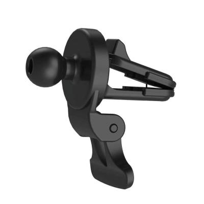 China 17mm Adjustable Universal Ball Car Air Vent Mount Clip Hook Stick Cell Phone Holder Car Phone Holder Main Base for sale