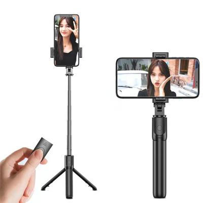 China Foldable Selfie Stick\Live\Group Photo\Mini Tripod Portable Wireless Selfie Monopod Handheld Shutter Holder Mobile Phone for IOS Android Mobile Phone for sale