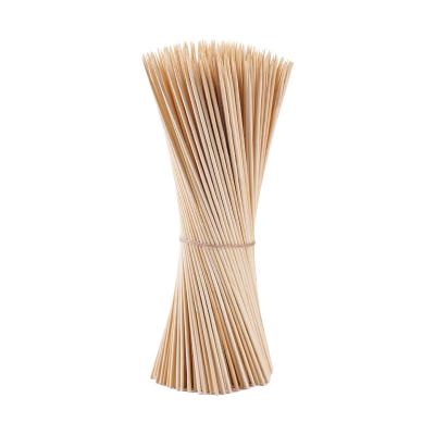 China Heat resistance wholesale biodegradable disposable bamboo skewer bamboo BBQ skewers 40cm for sale