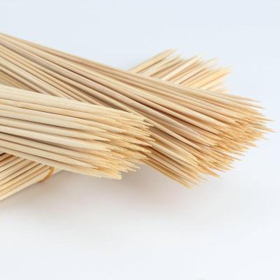 China Thermal Resistance China Supplier High Quality Disposable Customized Size Round Bamboo BBQ Skewers For BBQ Cooking for sale