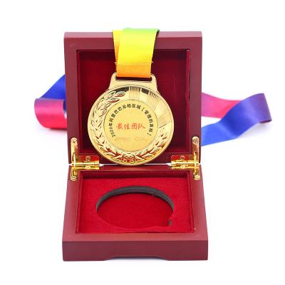 China China Custom Wooden Medal Packaging Box For Medals Medal Storage Wooden Display Box for sale