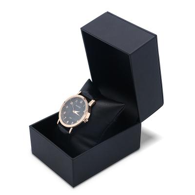 China Luxury Custom Made Single Leather Watch Box PU Leather Watch Storage Gift Packing Case for sale