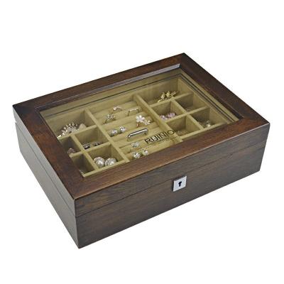 China Lacquer Solid Wood Baking Wooden Storage Box Bracelet Ring Jewelry Ornament Box for sale