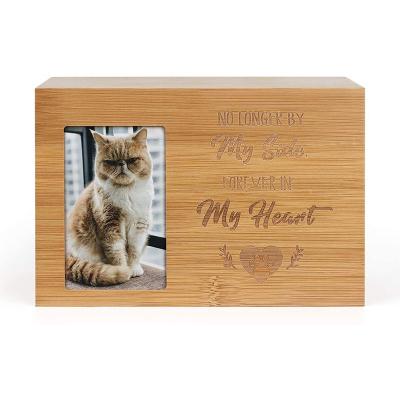 China Primary Color Wooden Pet Coffin Viable Wooden Wooden Casket Pull-Out Cover Sealed Small Pet Casket Animal Casket for sale