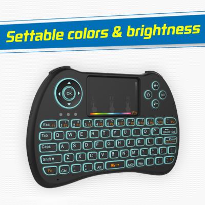 China Tragbare mini drahtlose Tastatur 78 Airmouse Rii kanalisiert 15M Steuerabstand zu verkaufen