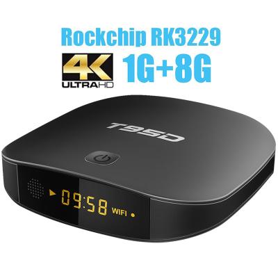 China Mini-PC T95D Android, Android-Viererkabel-Kern-Unterstützung 4K 2.4G WiFi PC 1GB 8GB Mini- zu verkaufen