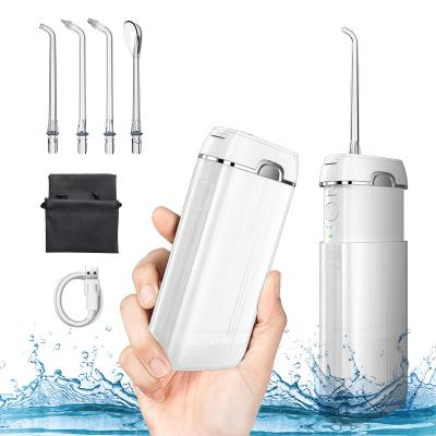 China Hotel IPX7 4 Waterproof Professional Jet Tips Teeth Cleaner Water Interchangeable Dental Flosser For Personal Use for sale