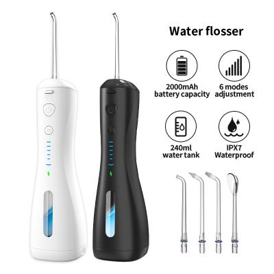 China Power 2021 OEM/ODM Professional Portable Irrigator 240ml Outdoor Water Cordless Best Selling Dental Flosser for sale