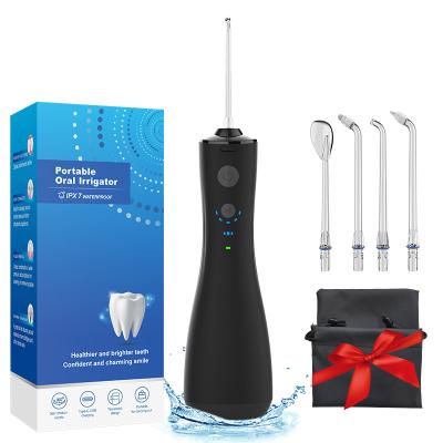 China Amazon Outdoor Hot Item Cordless Rechargeable Battery Operate Dental Water Flosser with Massage Gum Function for sale