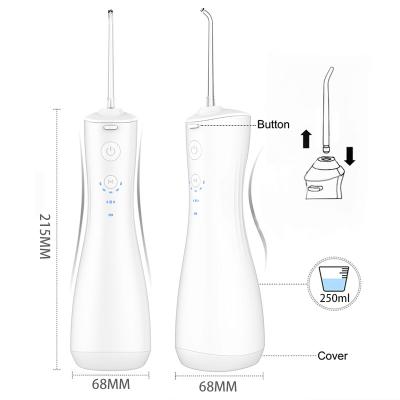 China Outdoor Durable 2500mAh Battery Portable Handheld Dental Water Jet in Waterproof Design for sale