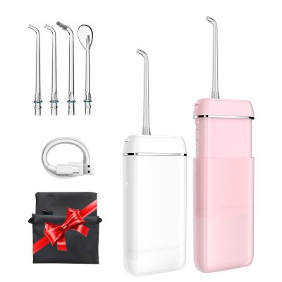 China Hotel Tooth Care Electric Cordless Water Pick IPX8 Waterproof Travel Kit 140ml USB Portable Oral Irrigator for sale