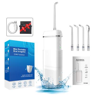 China Hotel Upgraded Mini Travel Kit USB Water Jet Electric Wireless Portable Dental Oral Flosser for sale