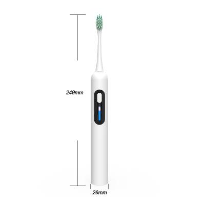 China 2021 Custom Logo Battery Operated Oral Travel 5Mode Custom Automatic Wireless Electronic Toothbrush for sale