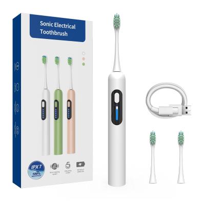 China PP Factory Customized Whitening Logo Deep Cleaning Oral Care Smart Sonic Electric Toothbrush For Teeth for sale