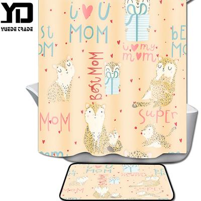 China Sustainable Customized Decorative Style Children's Shower Curtain With Good Service for sale