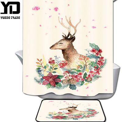 China Viable high quality art printing cool shower curtains for wholesale for sale