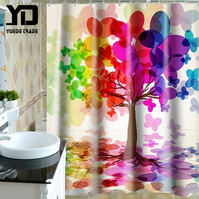 China Viable Newest Factory 3D Printing Waterproof Corridor Shower Curtain For Wholesale for sale