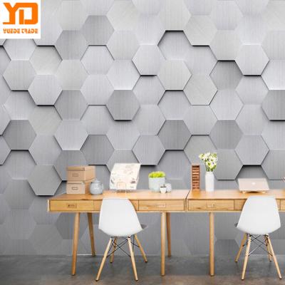 China Strong Adhesion 180*180 Background Wall Printing Non Woven Fabric Hotel Wallpaper Background Fabric Of Living Broadcasting Room for sale