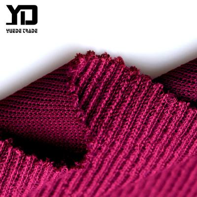 China Hot Factory Direct Selling Breathable Thick Knitting Needle Polyester Spandex Rib Fabric for sale