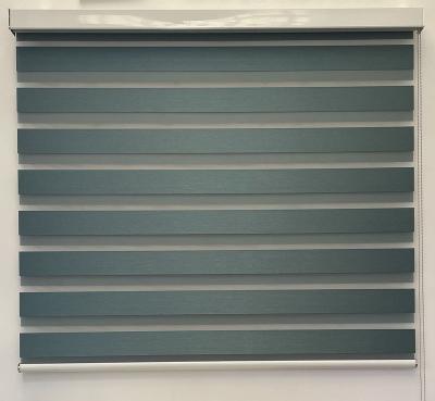 China Minimalist Zebra Roller Blinds With Double Layers Sheer Window Shades for sale