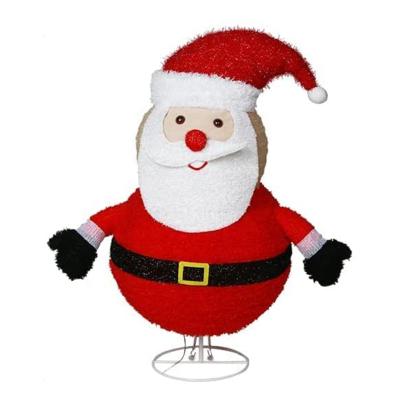 China Warm Collapsible Snowman Holiday Decoration Amazon Light Up Fluffy Foldable Santa Holiday Display For Indoor Outdoor Christmas Yard Decor Gift for sale