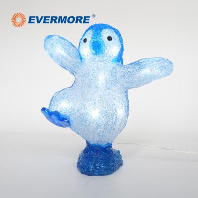 China On/flash/timer ALWAYS regular factory selling Customized Indoor Table Decoration 3D LED Acrylic Light Up Penguin for sale