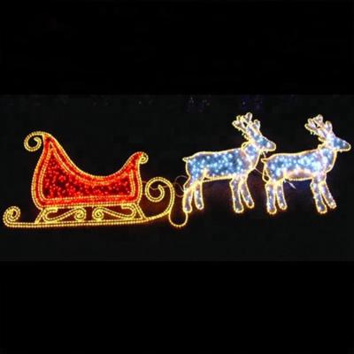 China 3D Reindeer 3D Pattern LED Strip Light Acrylic Christmas Stock Holiday Decoration Outdoor Lights for sale