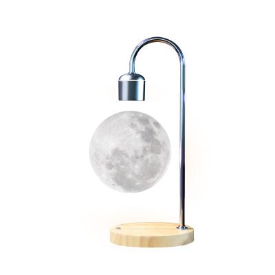 China Modern Wireless Filling Living Room Decoration Lighting Magnetic Floating Moon Table Lamp for sale