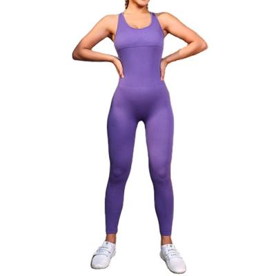 China Breathable Custom Workout Fitness Suit Women Quick Dry Yoga suit Seamless Yoga Gym Fitness jumpsuit 1 Piece Yoga suit for sale