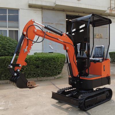 China Farms Chinese Cheap Mini Excavator 3.5 Ton 1 Ton 2 Ton Excavator Machine Digger Collocate Bucket Trailer Forks Rake Ripper Augers for sale