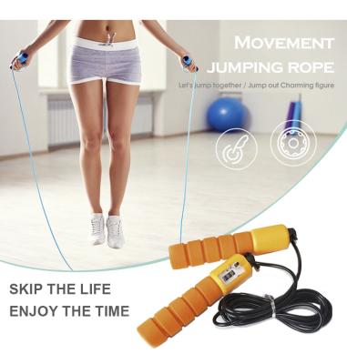 China Custom Fitness Exercise 2021 Kids Parents Pink Jump Speed ​​Smart Heavy Digital Jump Rope for sale