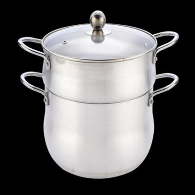 China Viable couscous pot set, couscous pot sanding set, aluminum couscous pot set, aluminum cookware for sale